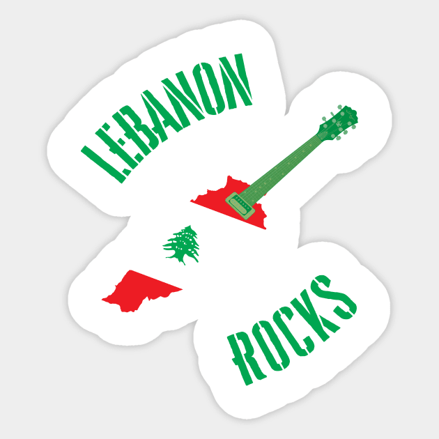 Lebanon Rocks Sticker by MessageOnApparel
